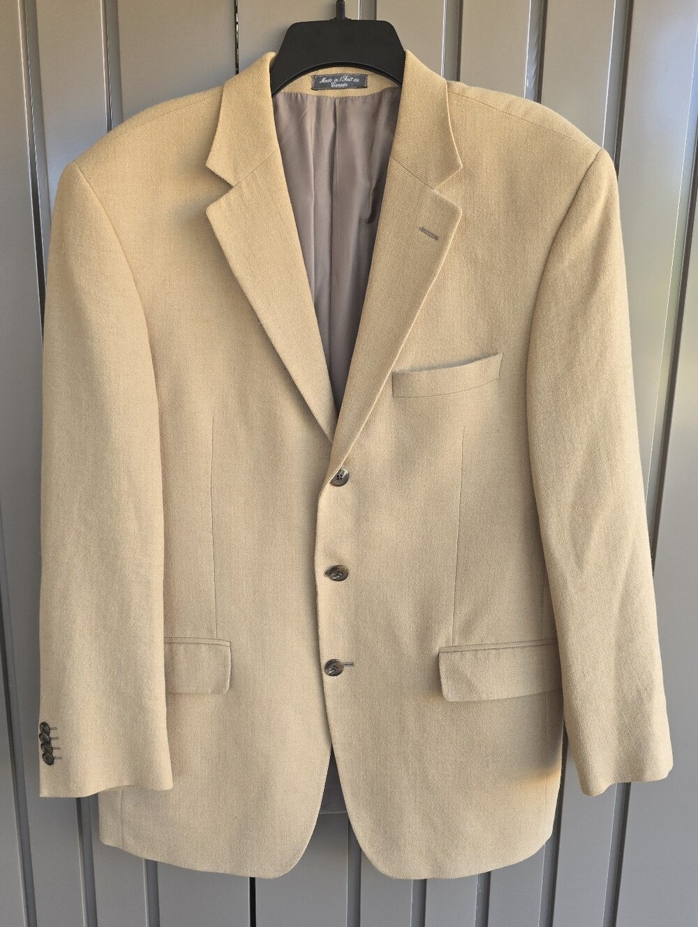 Saks Fifth Avenue Light Beige Men's Sport Coat